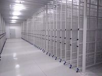 Racks for storing paintings in the National Gallery of Athens