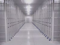 Racks for storing paintings in the National Gallery of Athens